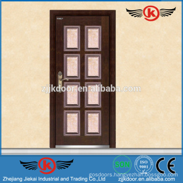 JK-A9022 turkey armored door/ steel wooden door with hinge
